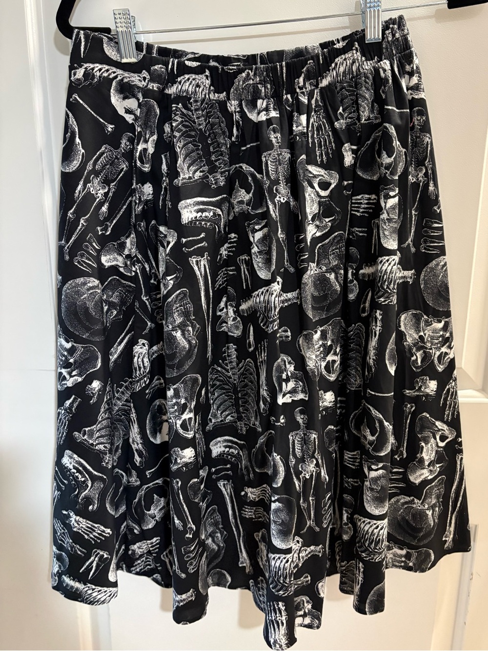 NWT Social Collision Skeleton & Skull Print Skater Skirt | Medium
